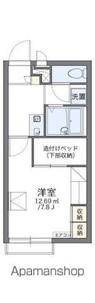 レオパレスヒメル名取[1K/21.81m2]の間取図