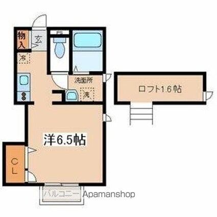 サニーコート[1K/24m2]の間取図
