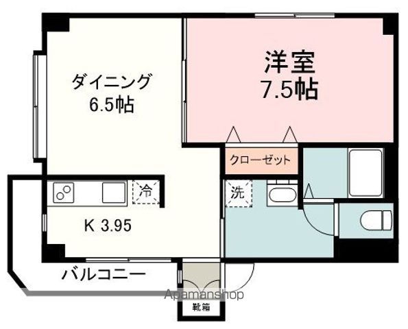 人宿町第二コーポの間取り写真