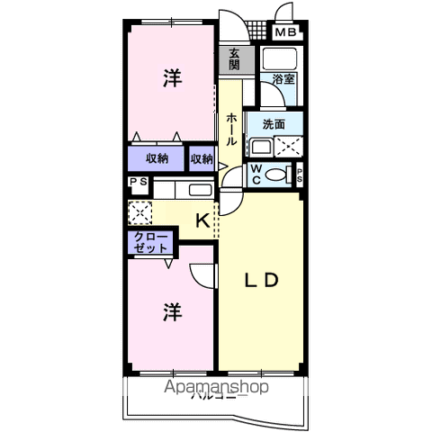 OAK ROYALI番館の間取り写真
