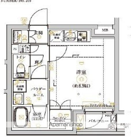 REGOLITH KITAAYASE ANNEXの間取り写真