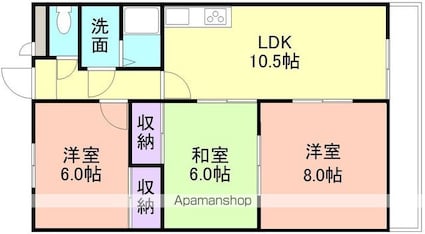 グレイスＮ[3LDK/63m2]の間取図