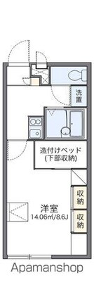 レオパレスＧｒａｐｅｖｉｎｅ[1K/23.18m2]の間取図