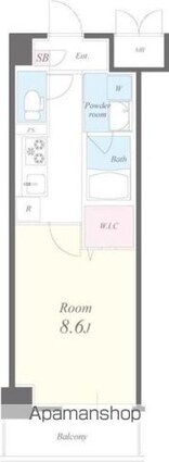 アビタシオン・創[1K/29.53m2]の間取図