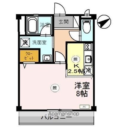 グラン・マ・アネックス[1K/29.44m2]の間取図