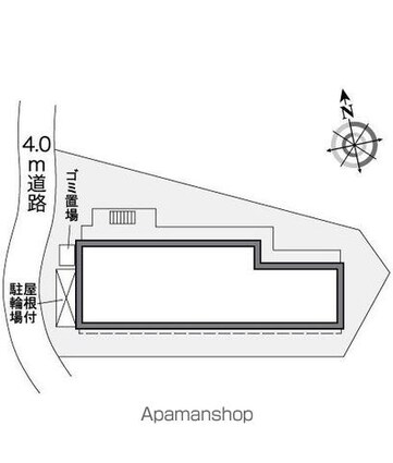 レオパレスＫＯＩ[1K/19.87m2]の配置図