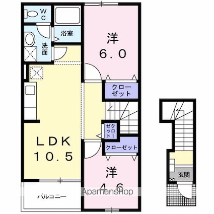 リバー　ストーン[2LDK/51.67m2]の間取図