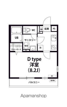 リブリ・プロスペール[1K/27.32m2]の間取図