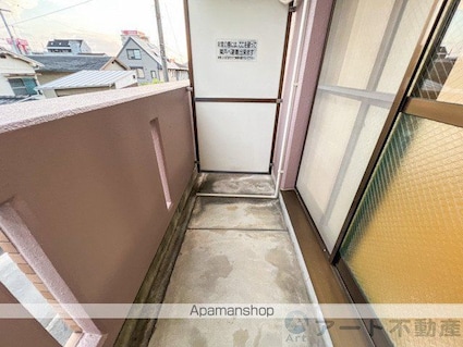 ブラウンハイム土居田[1K/24.8m2]のバルコニー