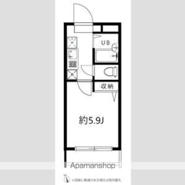 エタニティ[1K/18.45m2]の間取図