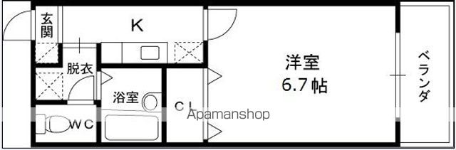 アンプルール フェール 寿の間取り写真
