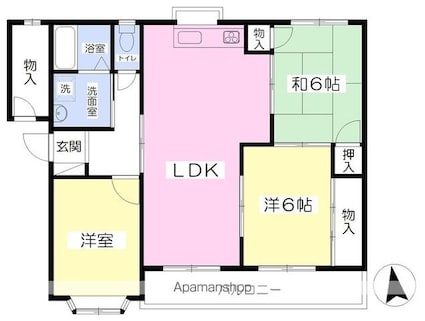メゾン梓[3LDK/73.86m2]の間取図
