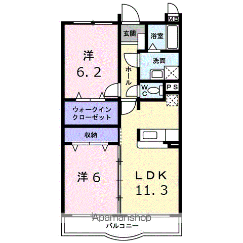 シェーネ・Fの間取り写真
