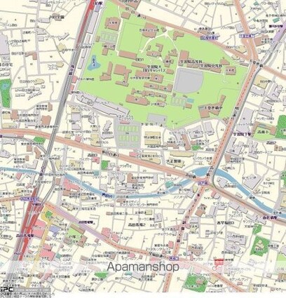 東京都新宿区西早稲田３丁目[1K/27.64m2]の配置図