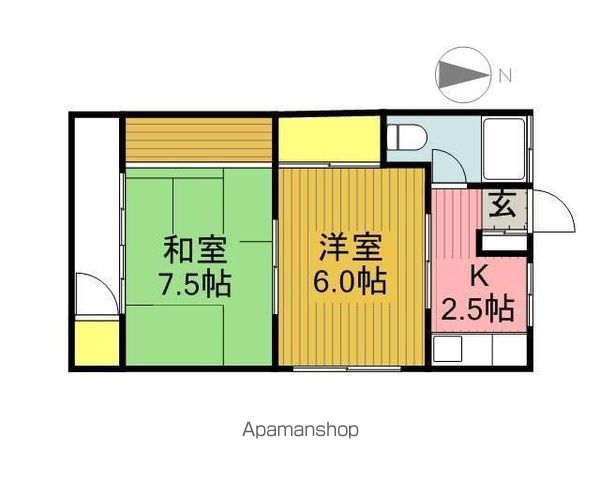 平田荘の間取り写真