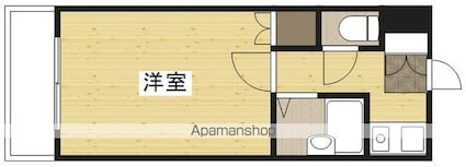 グランツ中村[1K/18m2]の間取図