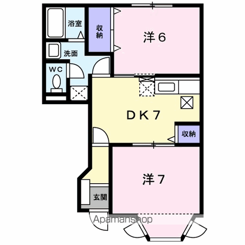 エスポワール寺畔 Aの間取り写真