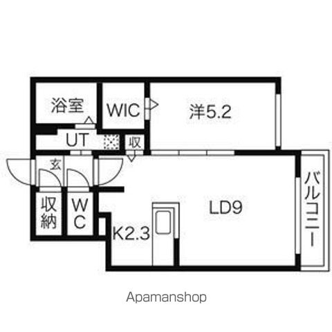 ベラージオ北22条の間取り写真