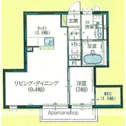 キラテックＦ１２[1K/35.7m2]の間取図