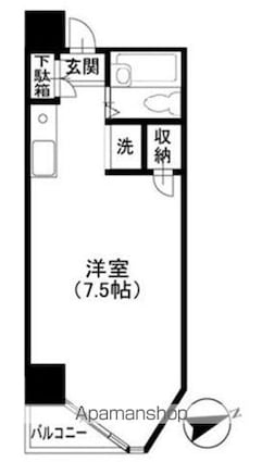 コーポアルプ[1R/19.23m2]の間取図