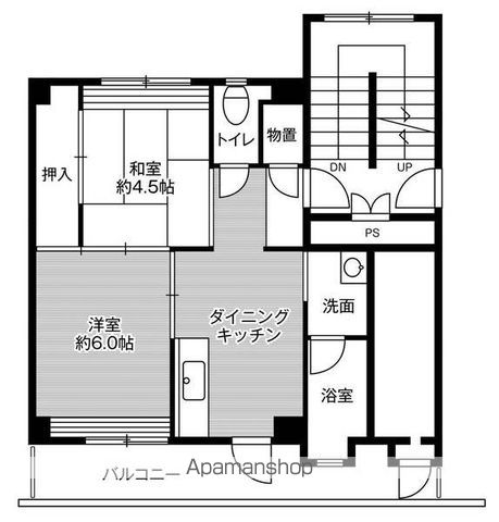 ビレッジハウス湖山2号棟の間取り写真