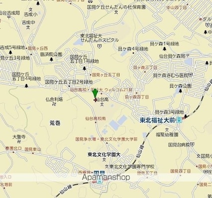 宮城県仙台市青葉区国見６丁目[1K/26.91m2]の周辺4