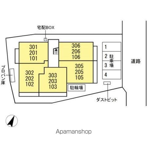 ささら弐番館 303 ｜ 岐阜県岐阜市安良田町１丁目26（賃貸アパート1LDK・3階・41.36㎡） その8