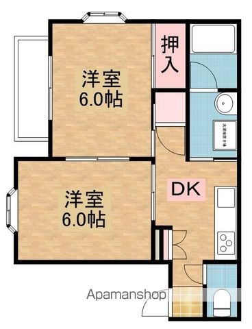 ソシアルコーポIIの間取り写真