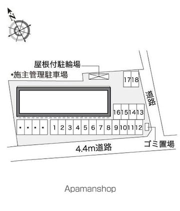 レオパレス喜六[1K/23.61m2]の駐車場2