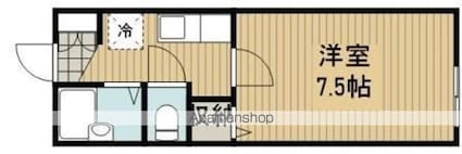 サンモール[1K/23.56m2]の間取図