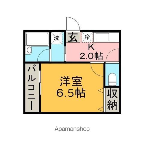 福岡市博多区春町のアパートの間取り