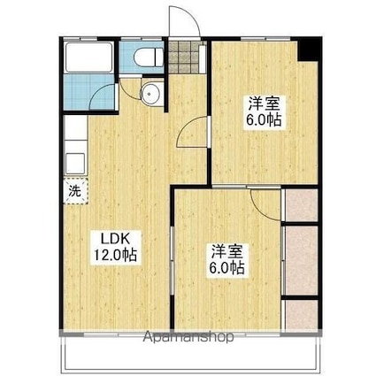 グレース北斎院[2LDK/53.29m2]の間取図