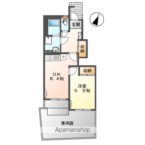 東村山市恩多町のアパートの間取り