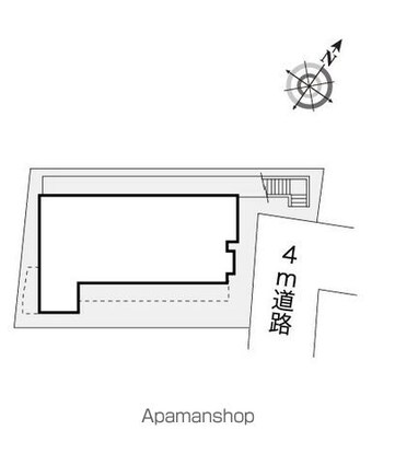 レオパレス新中野第２[1K/16.16m2]の配置図