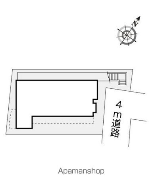 レオパレス新中野第２[1K/16.16m2]の配置図