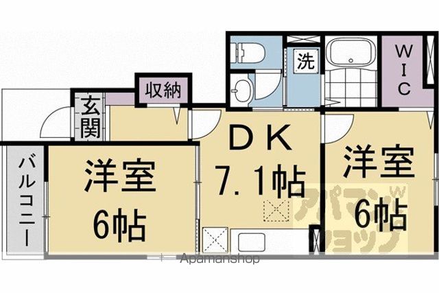 ARK’S滋賀里の間取り写真
