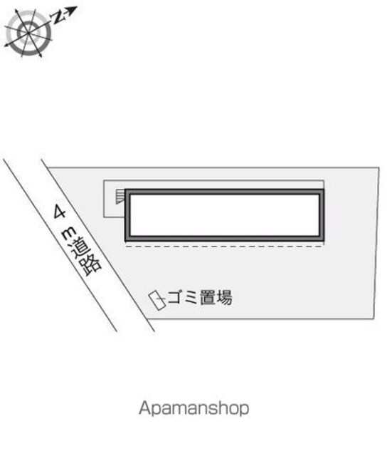 レオパレス小茂根[1K/19.87m2]の配置図