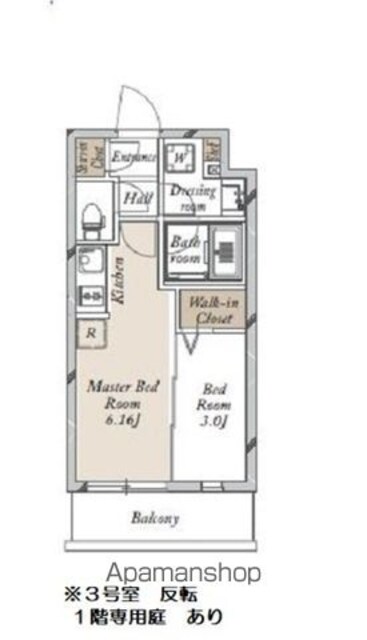 ＪＭＦレジデンス学芸大学[1DK/25.14m2]の間取図