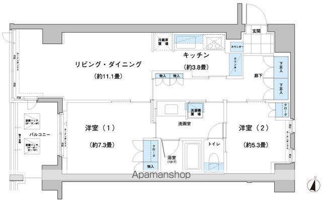 ガーデニエール砧レジデンスの間取り写真