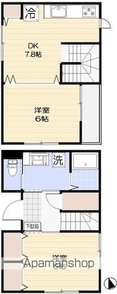 代沢フィーネ[2DK/54.17m2]の間取図