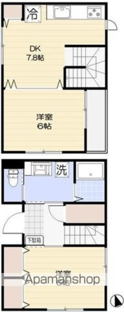 代沢フィーネ[2DK/54.17m2]の間取図