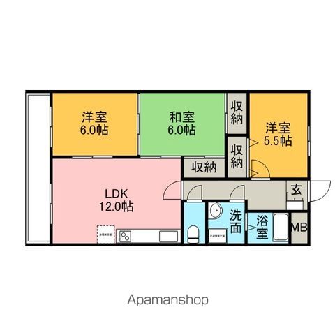 とののくら弐番館の間取り