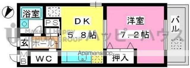 ジュネス東大利の間取り