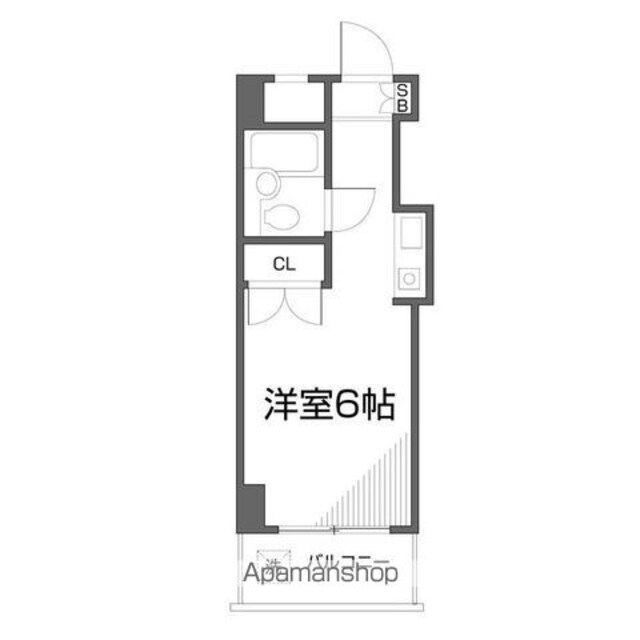 ハイムピア８[1R/17.08m2]の間取図