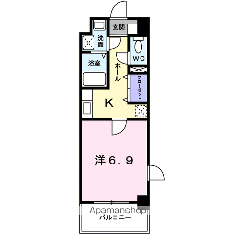 立川市砂川町のマンションの間取り