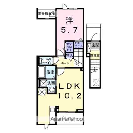 オリオン[1LDK/43.9m2]の間取図