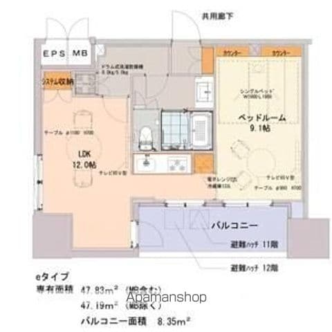 SーRESIDENCE千種BELVIA TOWER(べルヴィアタの間取り写真