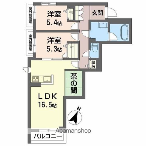 ShaMaison sanyoの間取り写真