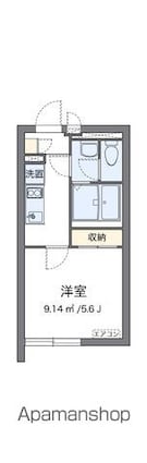 クレイノ練馬光が丘[1K/20.54m2]の間取図