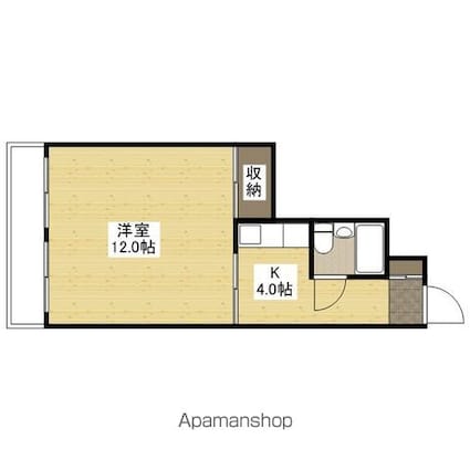 エステート山根[1K/27.47m2]の間取図